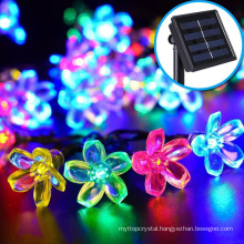 Solar Peach Blossom LED Light String Decoration